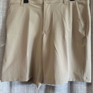 Columbia Men's Flat-Front Performance Shorts — Khaki